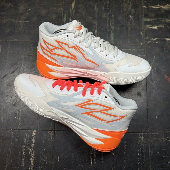 Puma MB.02 LaMelo Ball "Gorange" Basketball Shoes Size 6Y Youth Sneakers - Picture 2 of 6